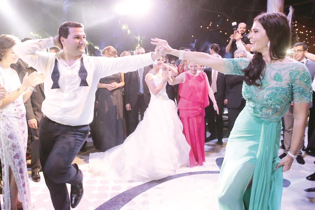 نديم الجميّل مراقصاً ستريدا جعجع