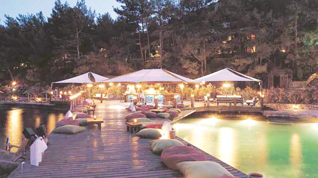 أحد منتجعات الجزيرة