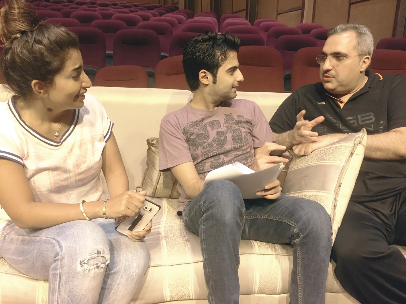 صفر والرئيسي يتحدثان إلى الزميل حمود العنزي