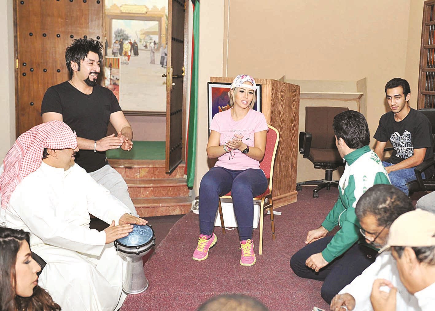 جانب من البروفات (تصوير سعد هنداوي)