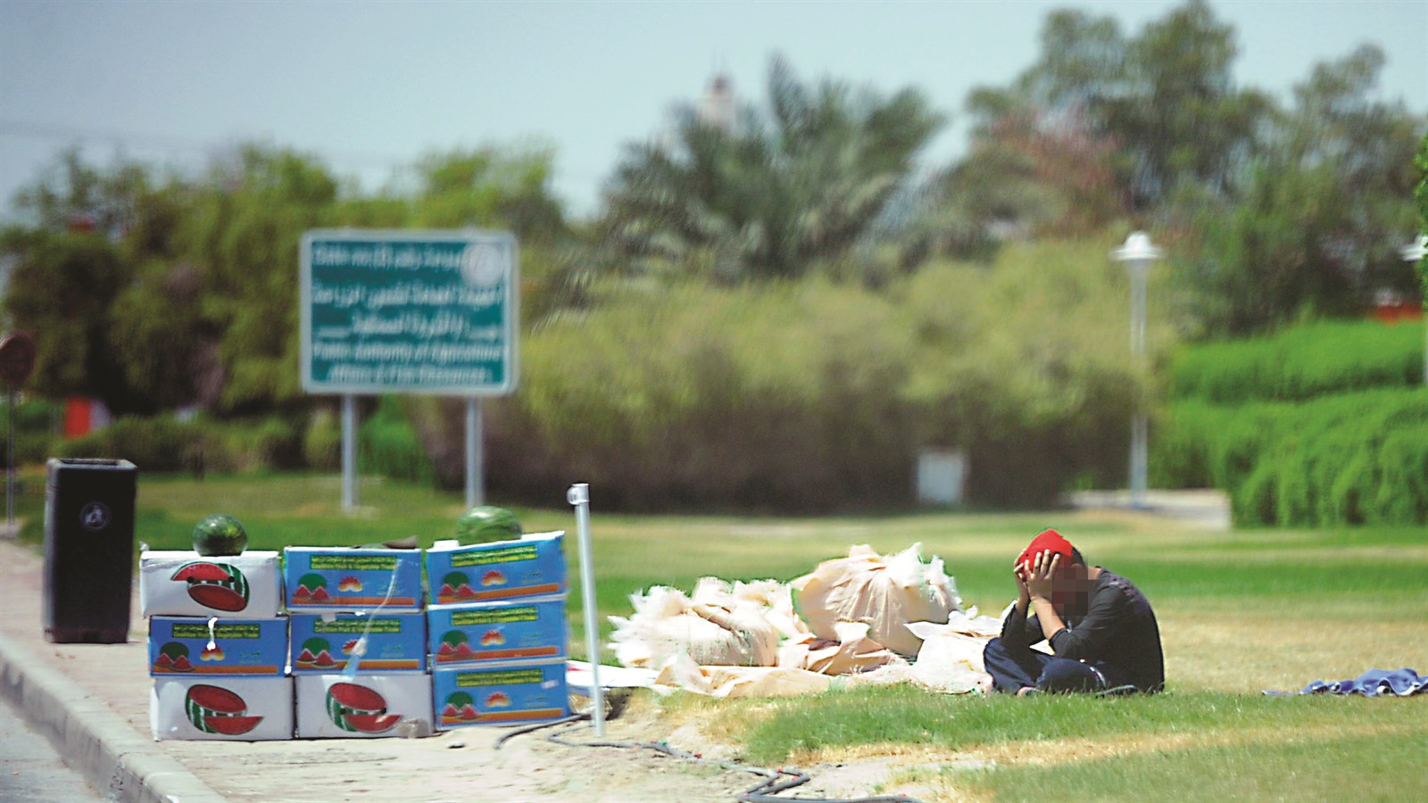 لن تقي القبة من نار الشمس وجشع المستغلين (تصوير نايف العقلة)