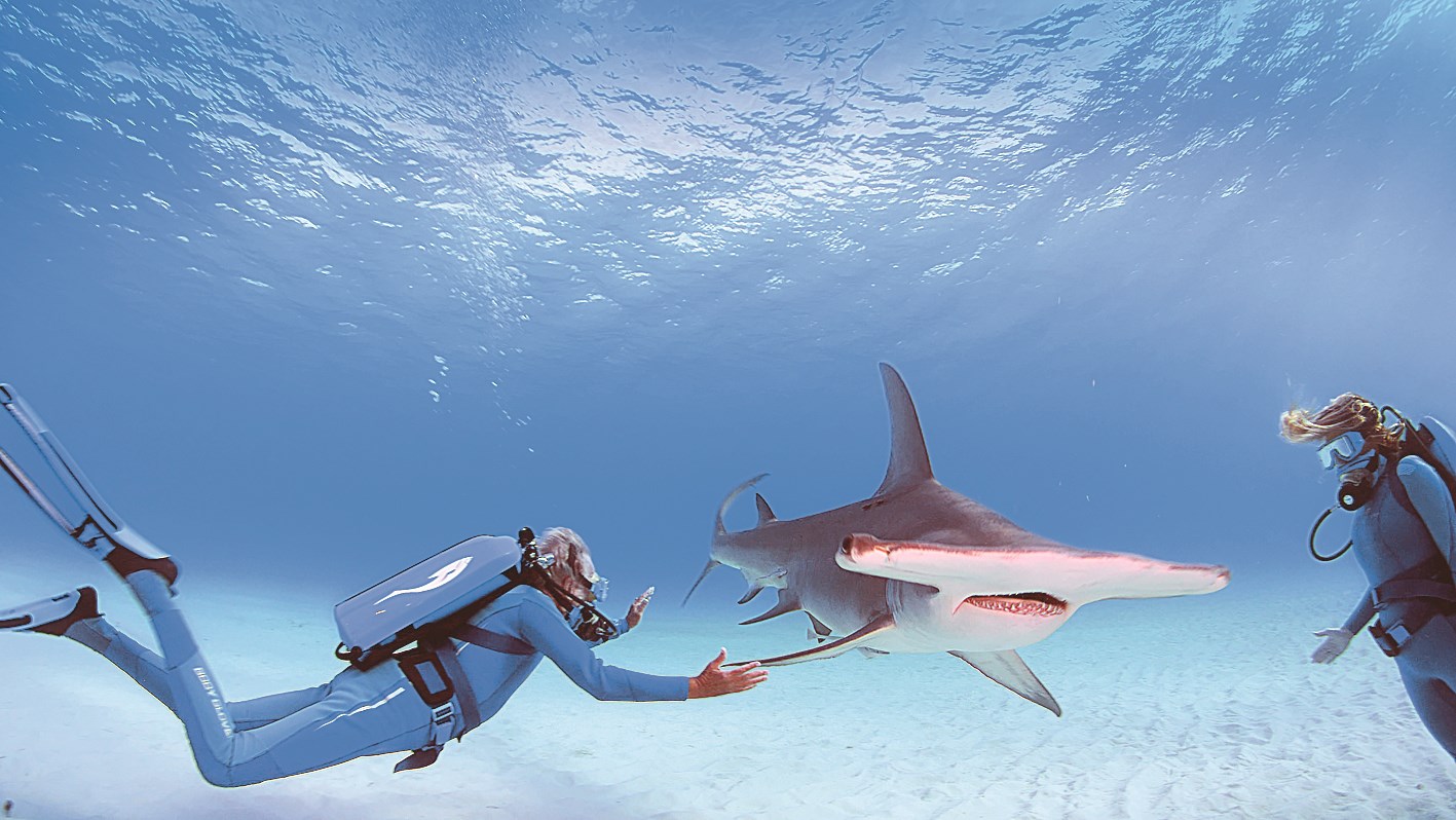 الغواصون خلال أدائهم المهمة