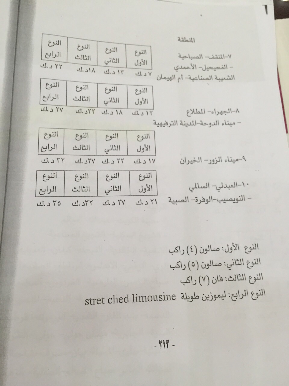 قرار وزارة الداخلية المنظم لتعرفة عدادات سيارات التاكسي وسيارات الأجرة تحت الطلب