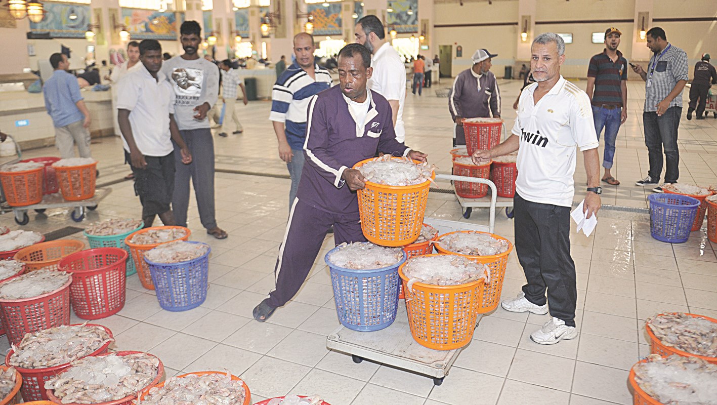 نشاط ملحوظ في السوق مع قدوم الروبيان