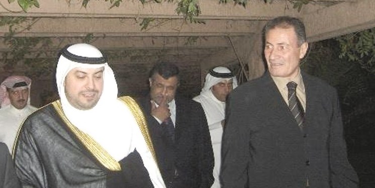 حسن مصطفى مع طلال الفهد في صورة أرشيفية