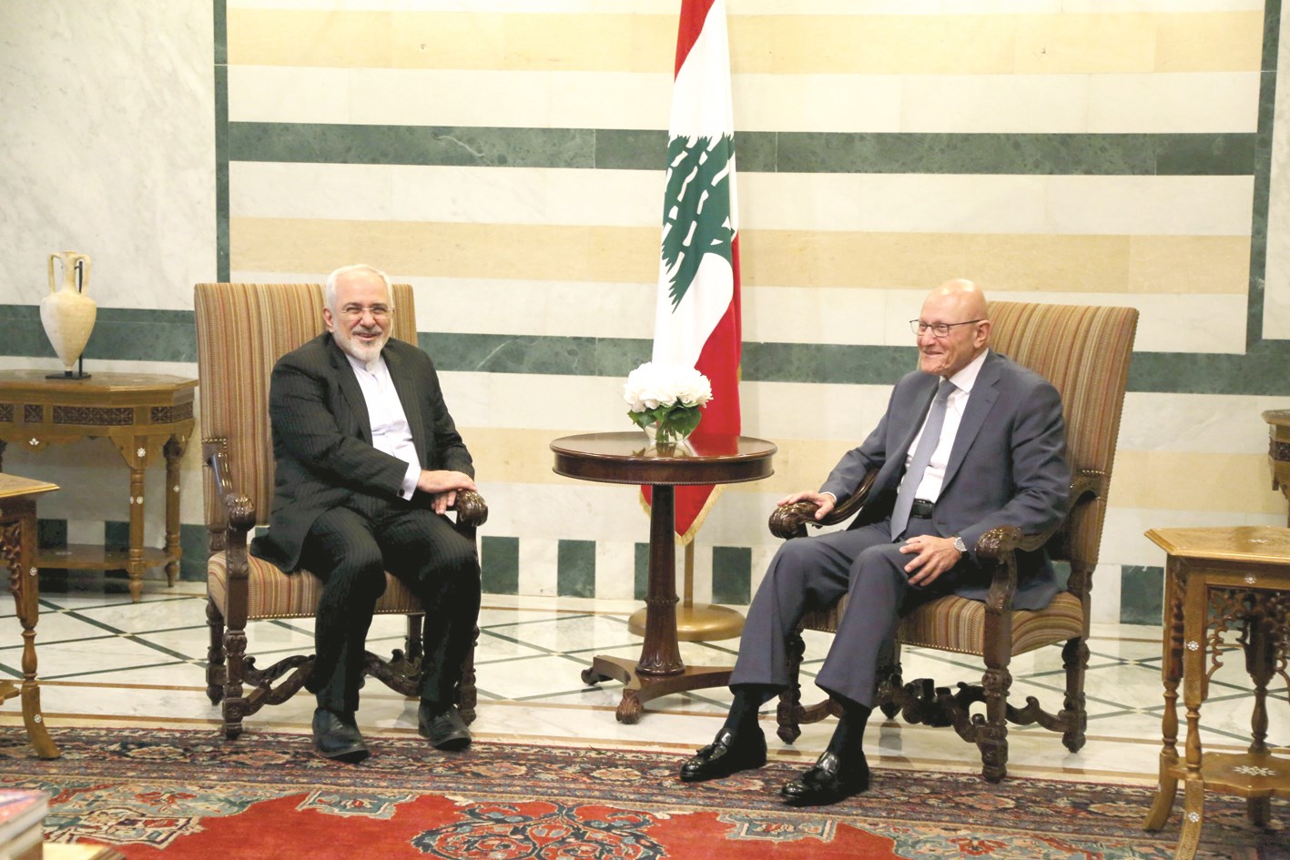 u0631u0626u064au0633 u0627u0644u0648u0632u0631u0627u0621 u0627u0644u0644u0628u0646u0627u0646u064a u0645u0633u062au0642u0628u0644u0627u064b u0648u0632u064au0631 u0627u0644u062eu0627u0631u062cu064au0629 u0627u0644u0625u064au0631u0627u0646u064a u0641u064a u0628u064au0631u0648u062a u0645u0633u0627u0621 u0623u0648u0644 u0645u0646 u0623u0645u0633  (u0631u0648u064au062au0631u0632)