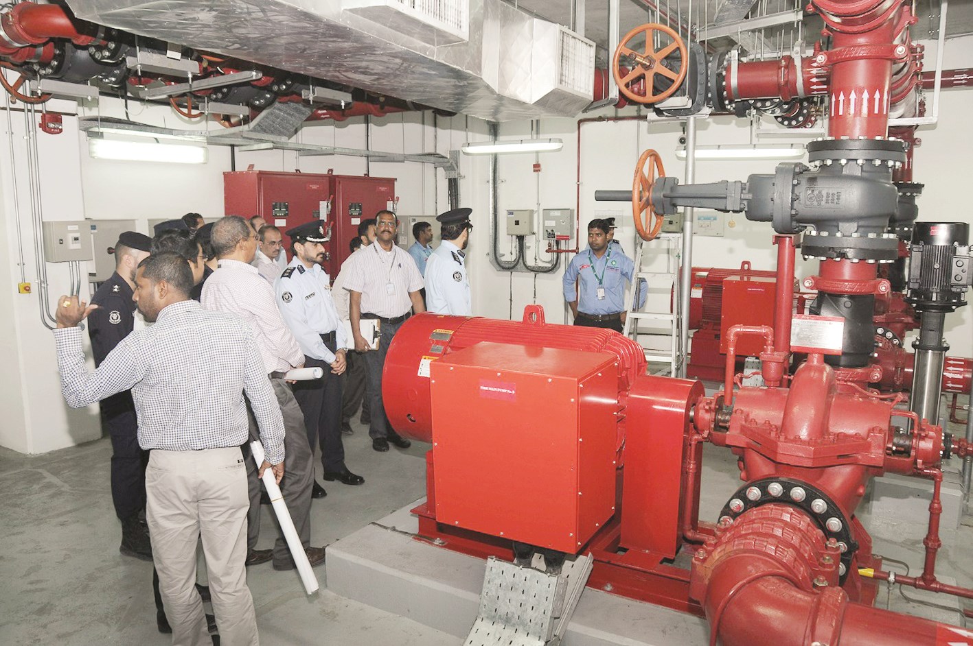 متابعة للمعدات في المجمّع