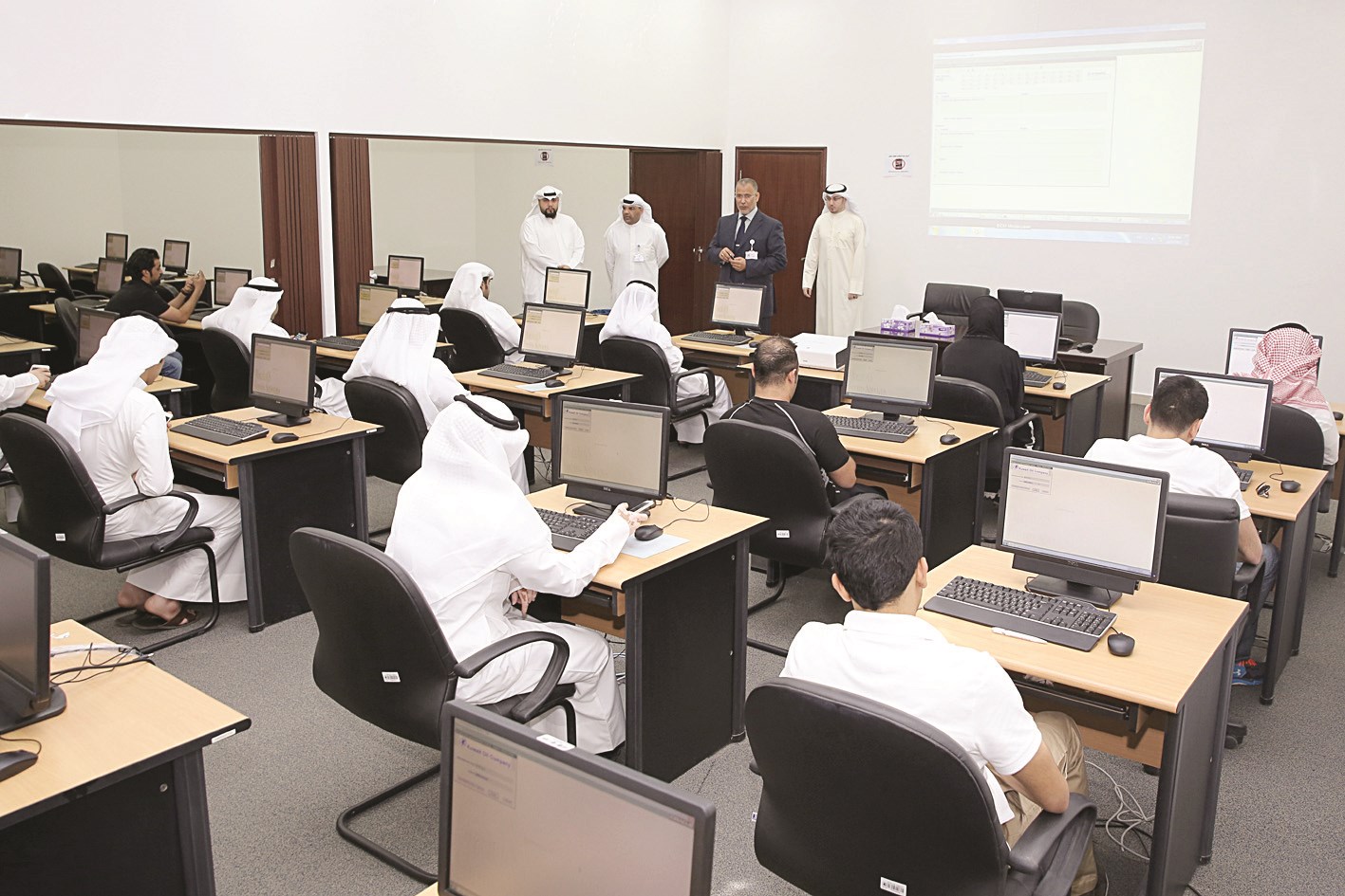 جانب من الاختبارات