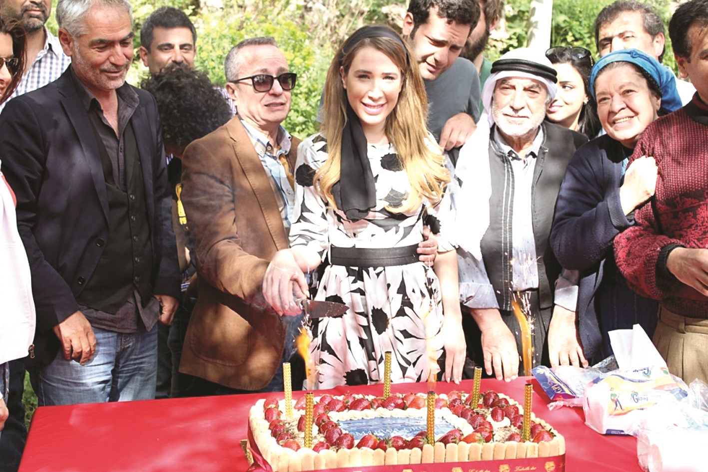 من حفل بدء تصوير «أحمد وكريستينا»