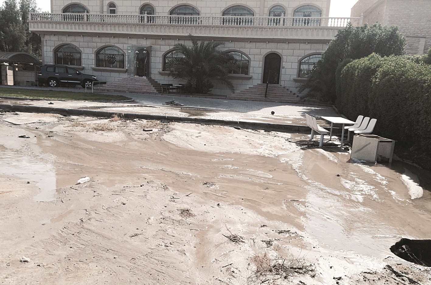 البيت كان مهدداً بالغرق قبل معالجة الخلل