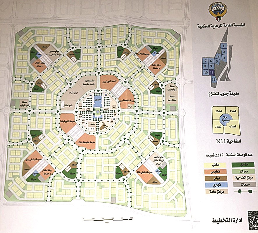 خريطة مشروع مدينة المطلاع