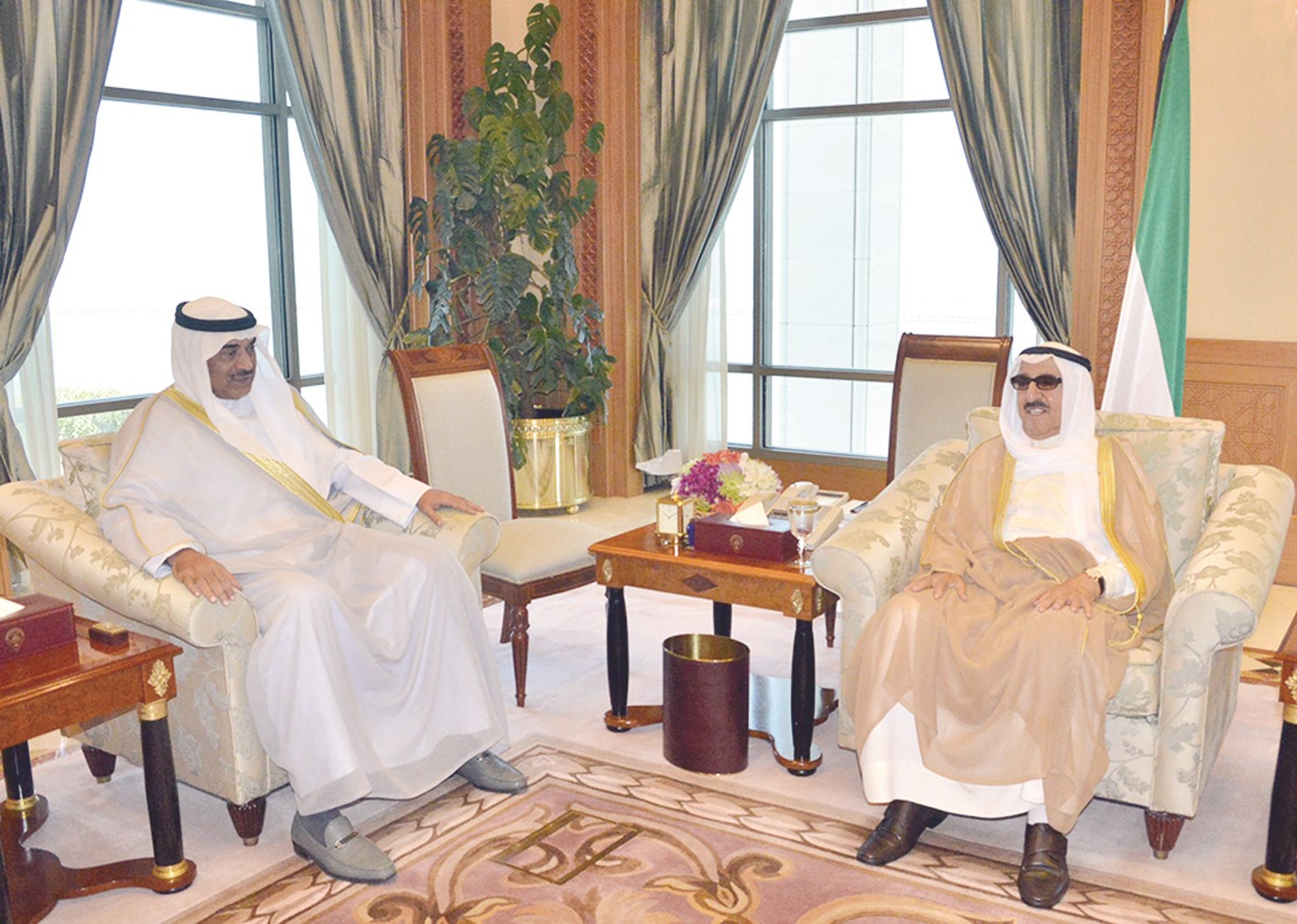 سمو الأمير مستقبلاً صباح الخالد