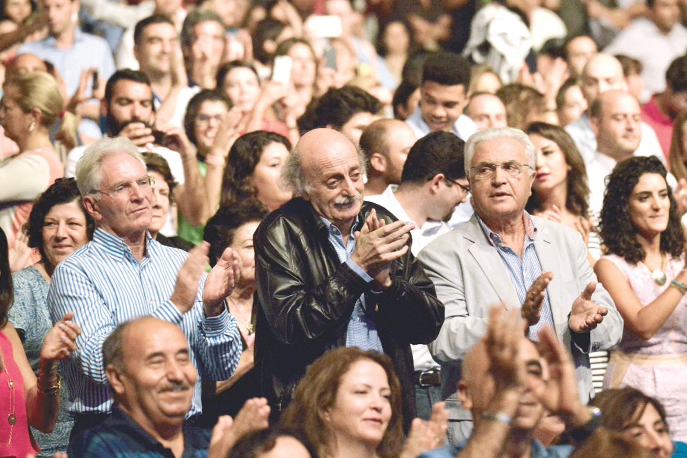 وليد جنبلاط بين الجمهور