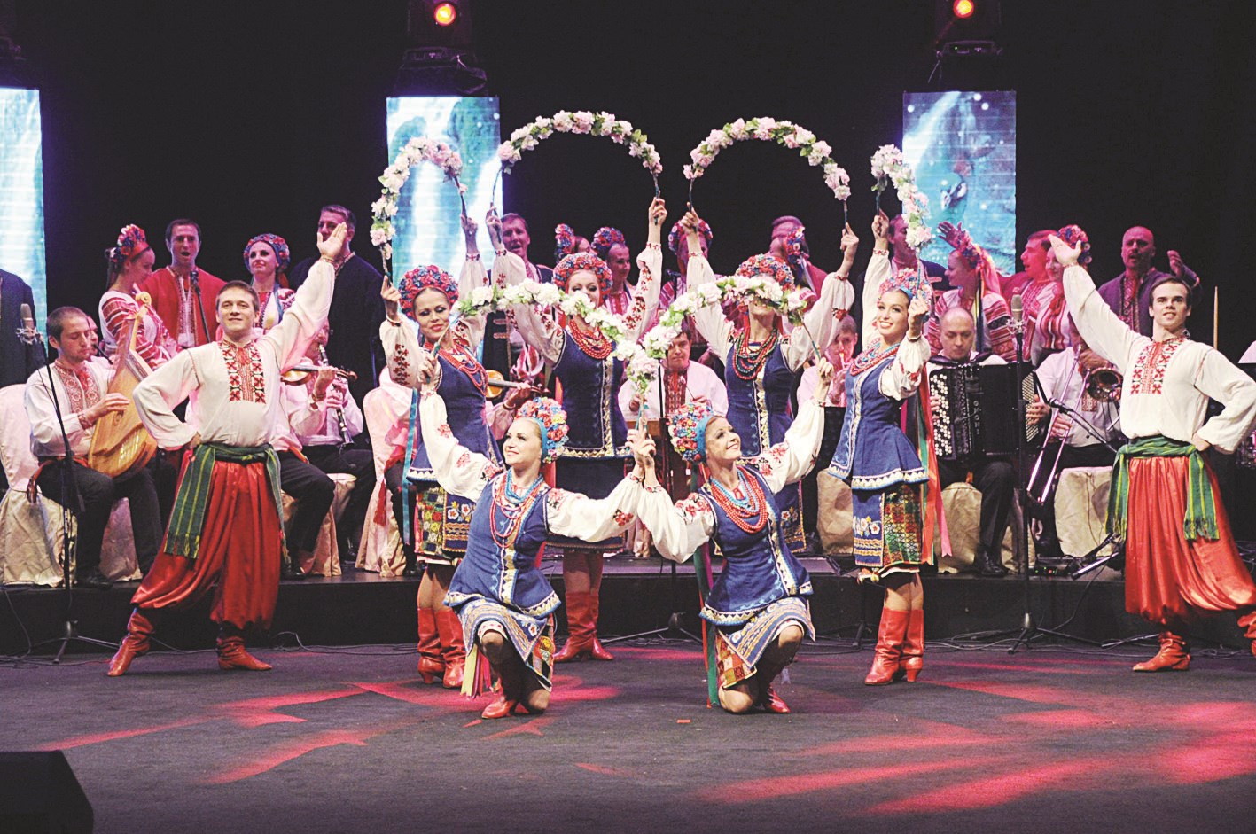 لوحة فنية من تراث أوكرانيا (تصوير طارق عزالدين)