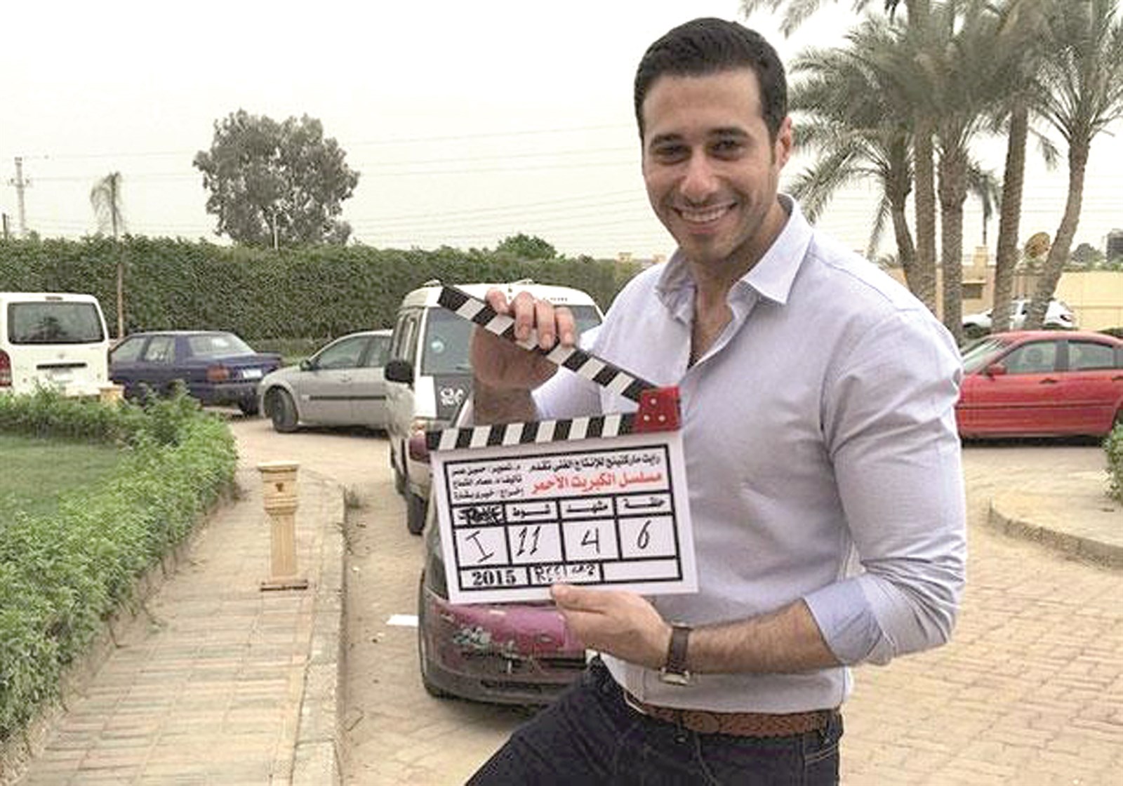 أحمد السعدني خلال تصوير «الكبريت الأحمر»