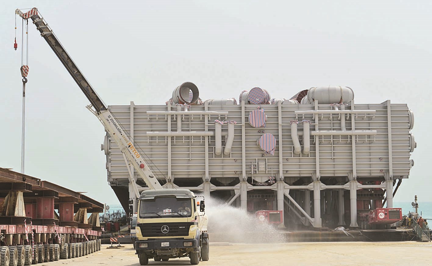 إنزال المعدات الثقيلة