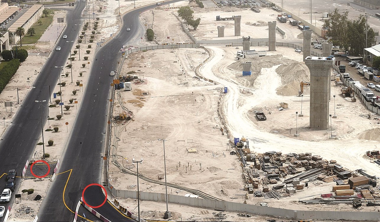 التحويلات أنجزت لوقف المرور على الجسر  (تصوير أسعد عبدالله)