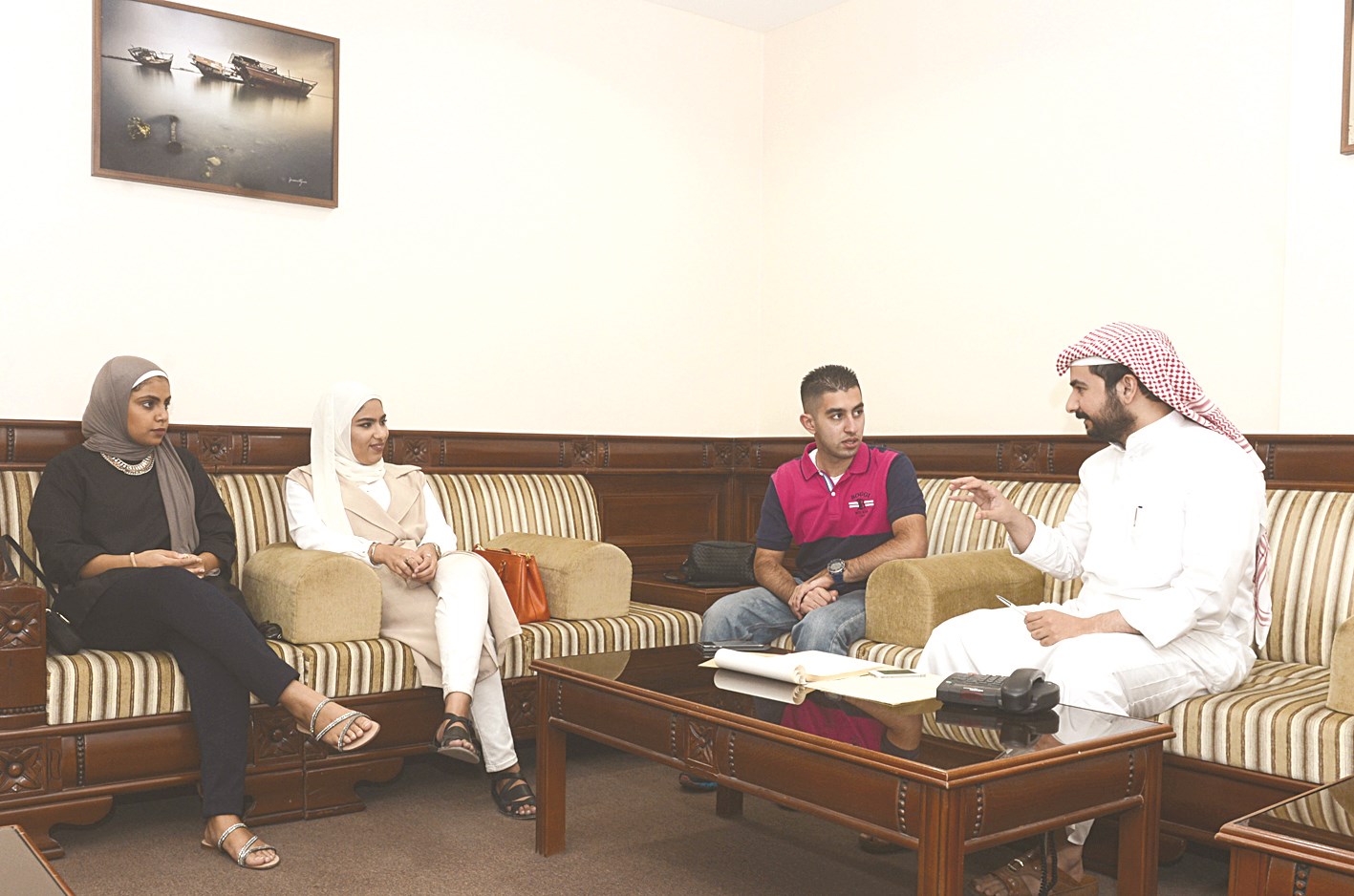 u0637u0644u0628u0629 u0627u0644u0646u0627u062fu064a u0627u0644u0627u0639u0644u0627u0645u064a u0641u064a u062fu064au0648u0627u0646u064au0629 u00abu0627u0644u0631u0627u064au00bb (u062au0635u0648u064au0631 u0623u0633u0639u062f u0639u0628u062f u0627u0644u0644u0647)