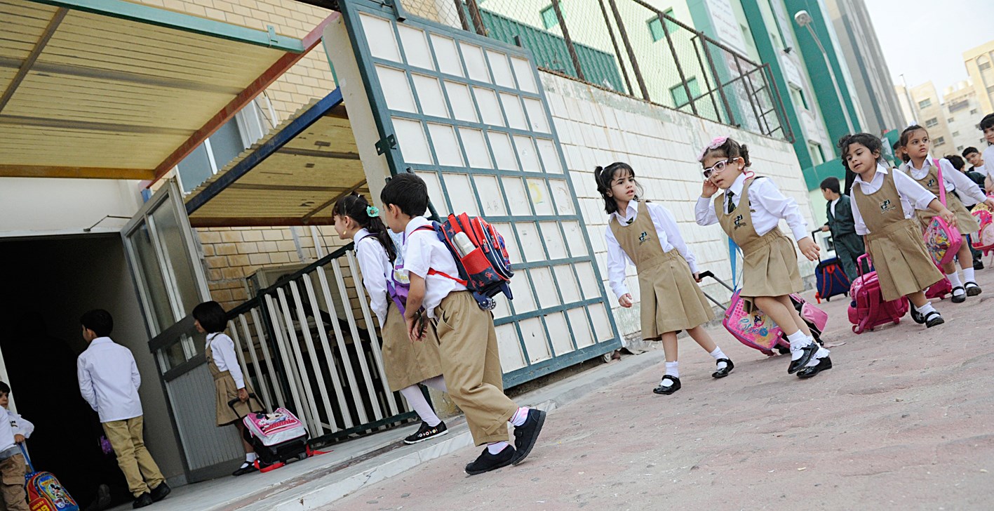 المدارس الخاصة استقبلت طلبتها (تصوير نايف العقلة)