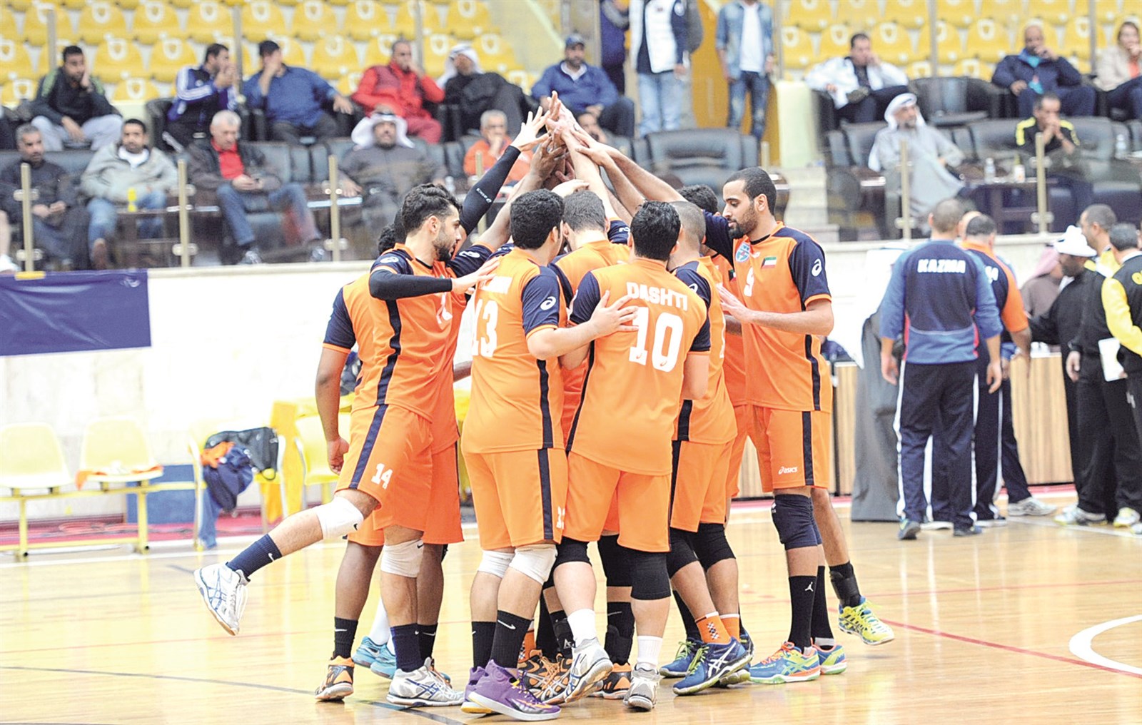 u0644u0627u0639u0628u0648 u0643u0627u0638u0645u0629 u064au062du062au0641u0644u0648u0646 u0628u0639u062f u0627u0644u0641u0648u0632 u0639u0644u0649 u0627u0644u0642u0627u062fu0633u064au0629