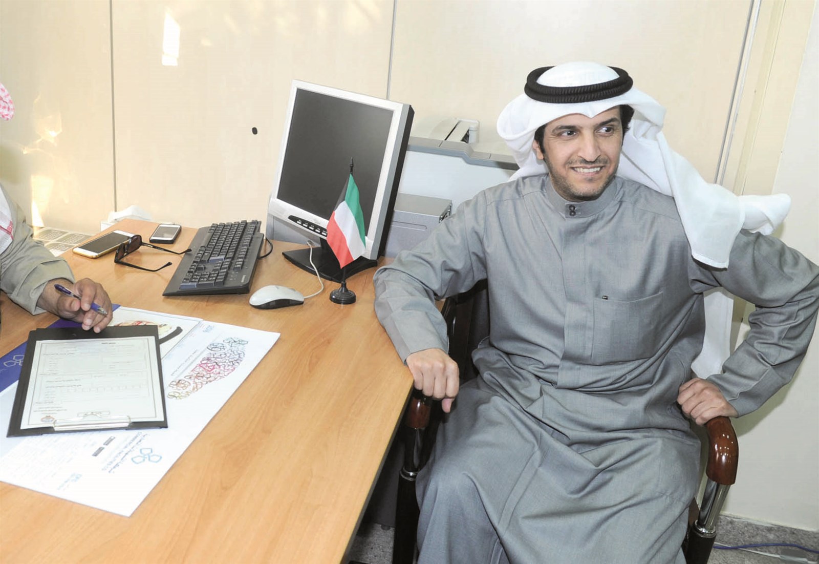 عبدالله الضويحي بعد تقديم طلب الترشح