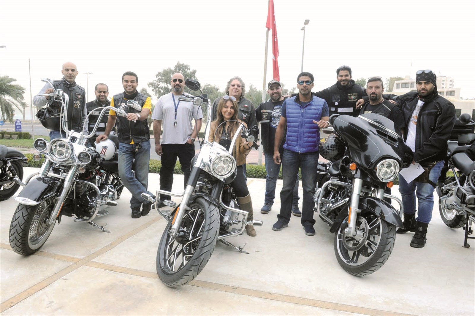 فريق دراجات «هارلي» (تصوير زكريا عطية)