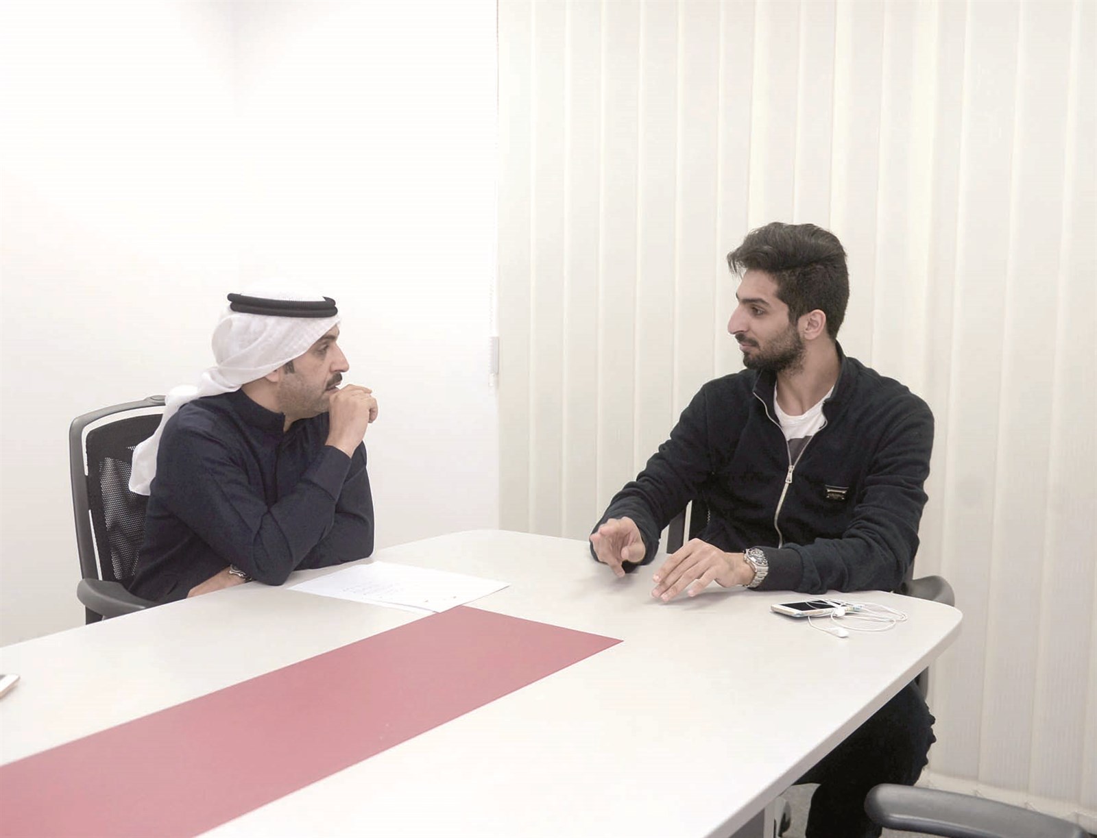 متحدثاً إلى الزميل أحمد المطيري