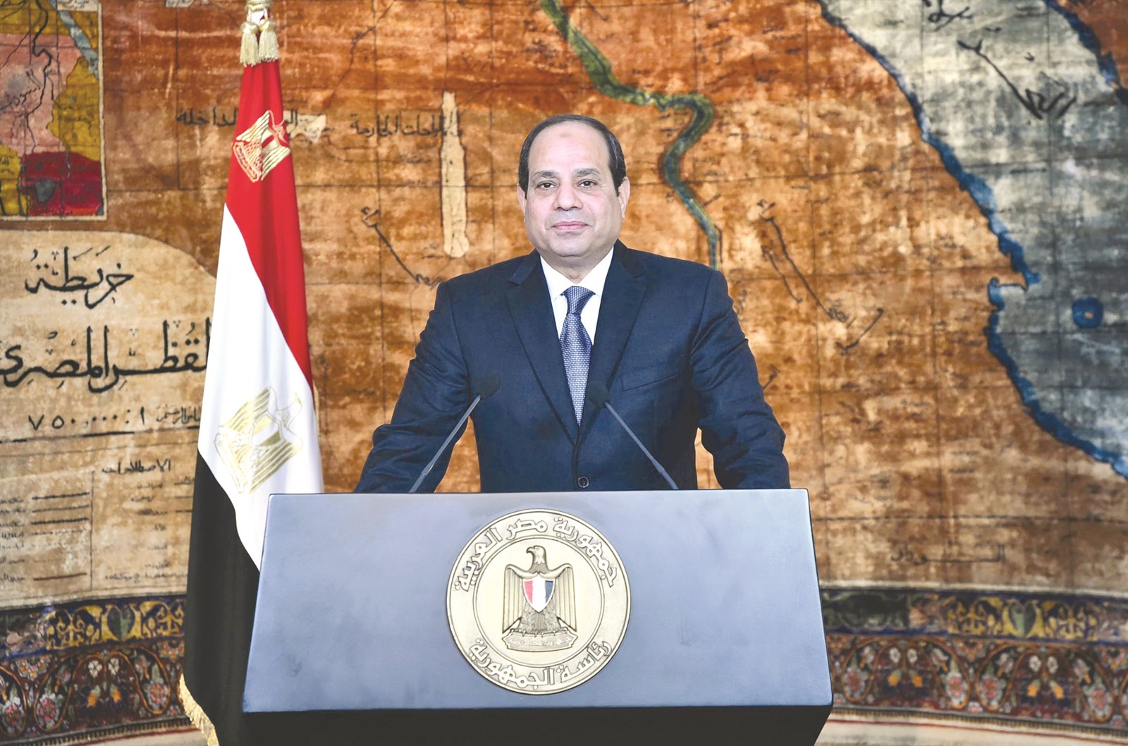 u0627u0644u0633u064au0633u064a u064au0644u0642u064a u062eu0637u0627u0628u0627u064b u0639u0628u0631 u0627u0644u062au0644u0641u0632u064au0648u0646 u0645u0646 u0627u0644u0642u0635u0631 u0627u0644u0631u0626u0627u0633u064a u0641u064a u0627u0644u0642u0627u0647u0631u0629 u0628u0630u0643u0631u0649 u062bu0648u0631u0629 25 u064au0646u0627u064au0631     (u0627 u0641 u0628)