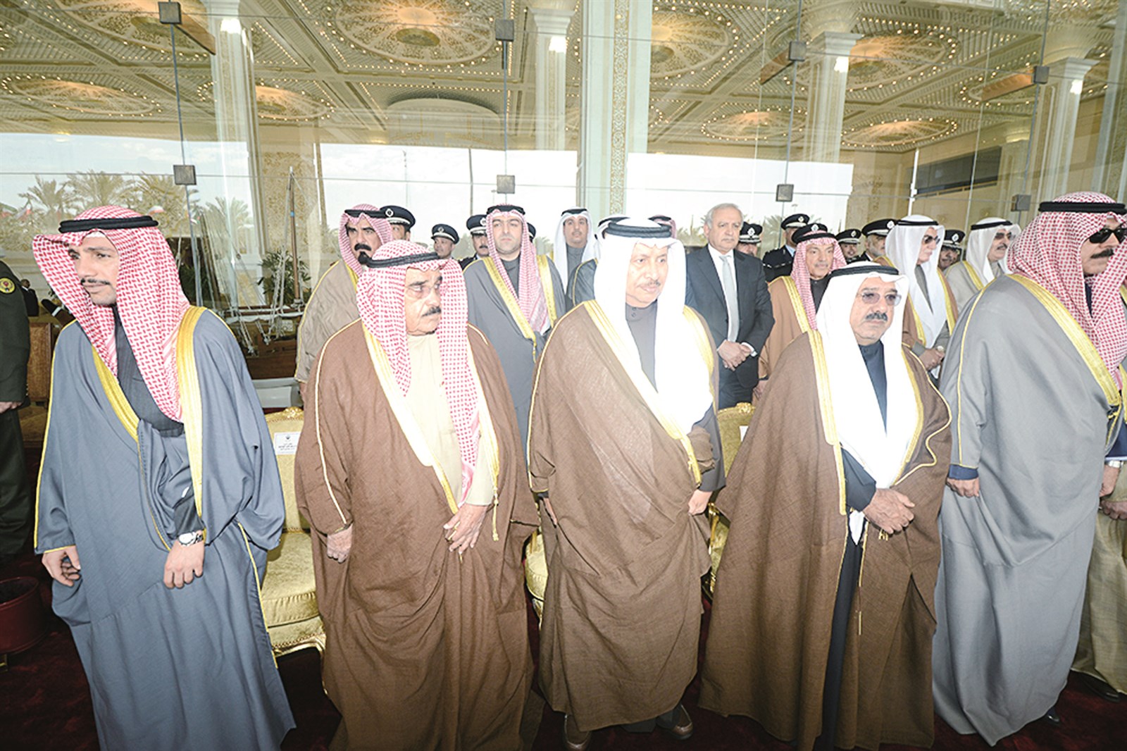 الغانم وفيصل السعود وجابر المبارك وناصر صباح الأحمد ومحمد الخالد