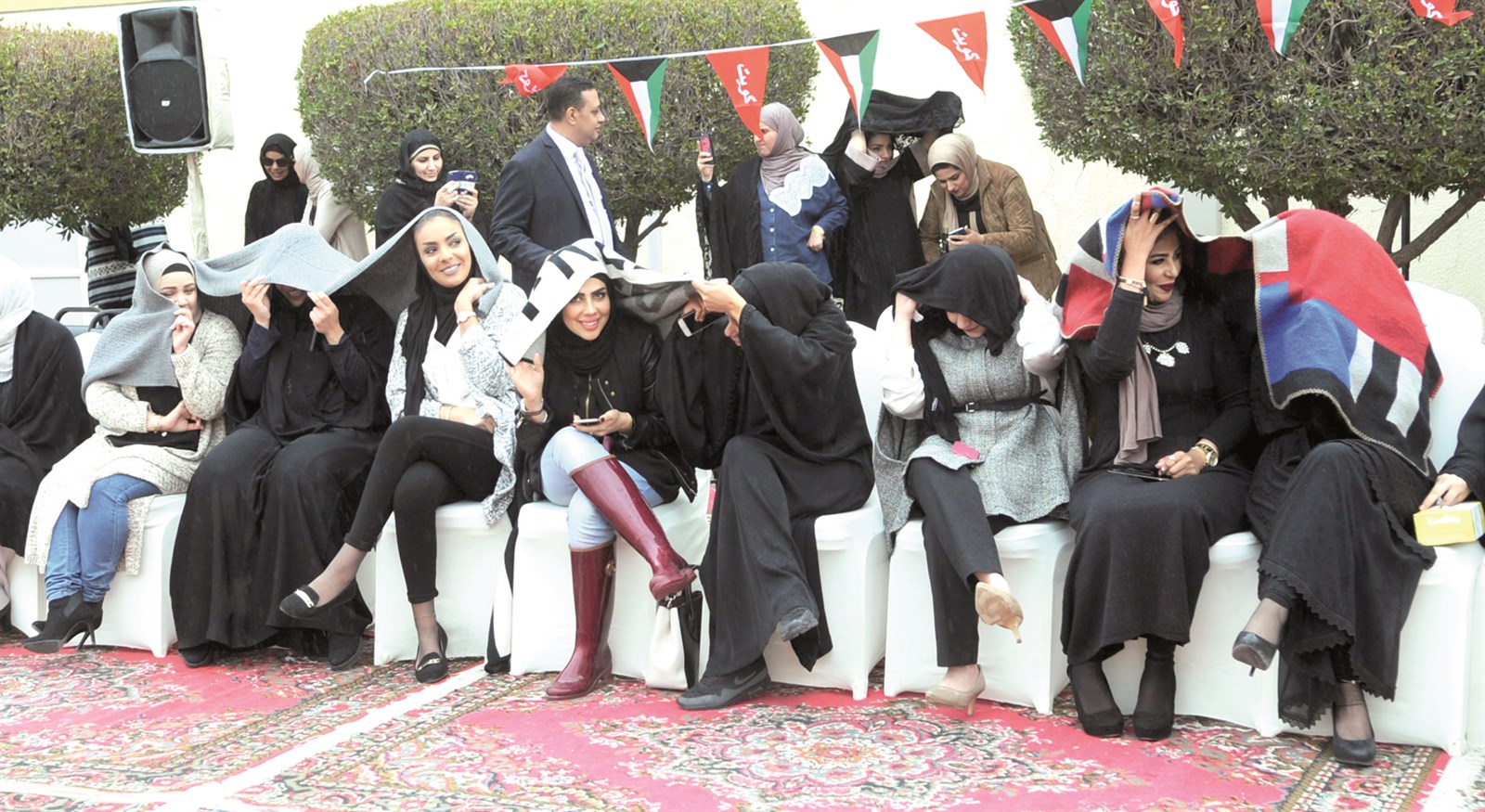 سيدات خلال مشاركتهن في الاحتفال  (تصوير كرم ذياب)