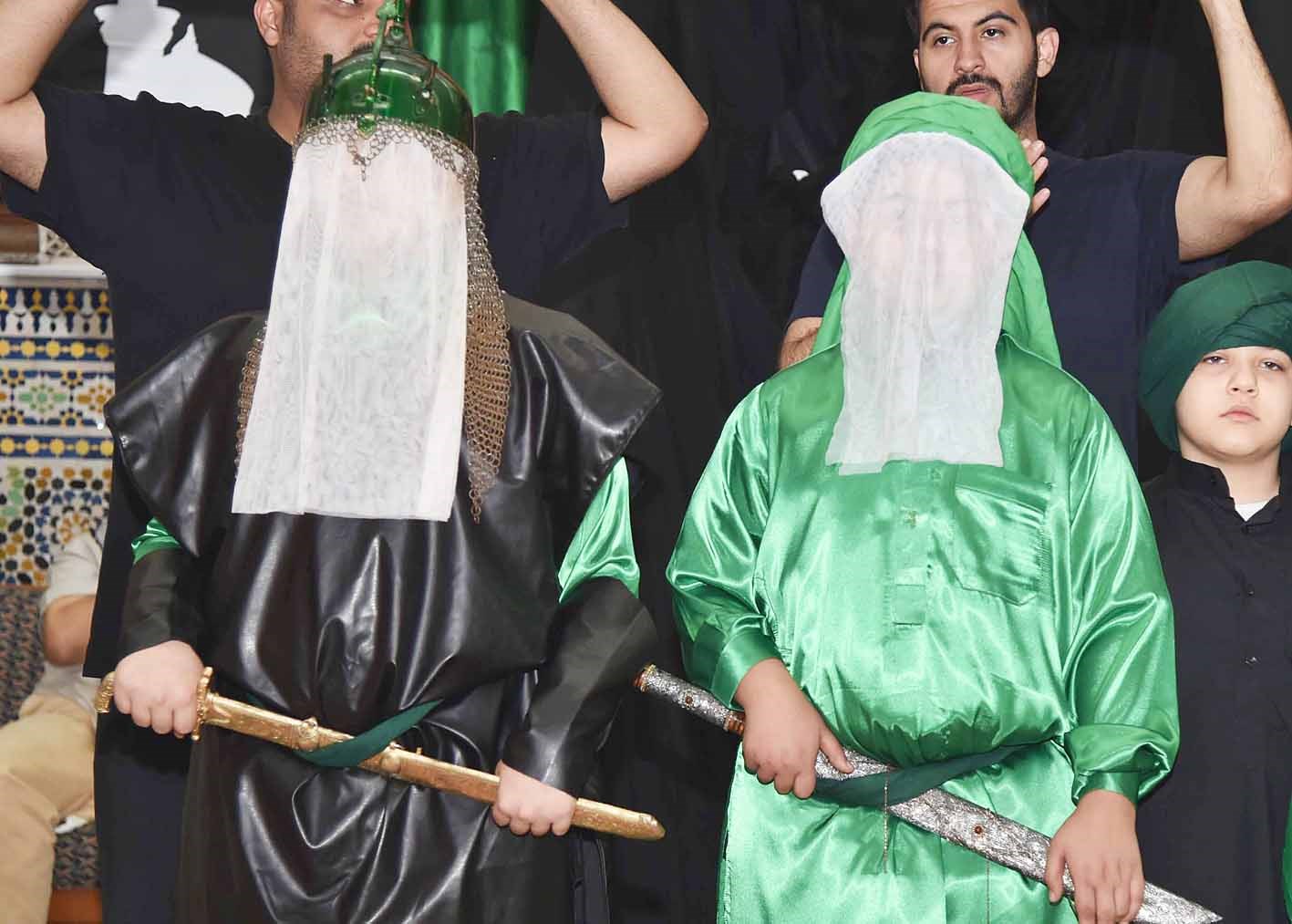 مشهد تمثيلي لاستشهاد القاسم بن الحسن