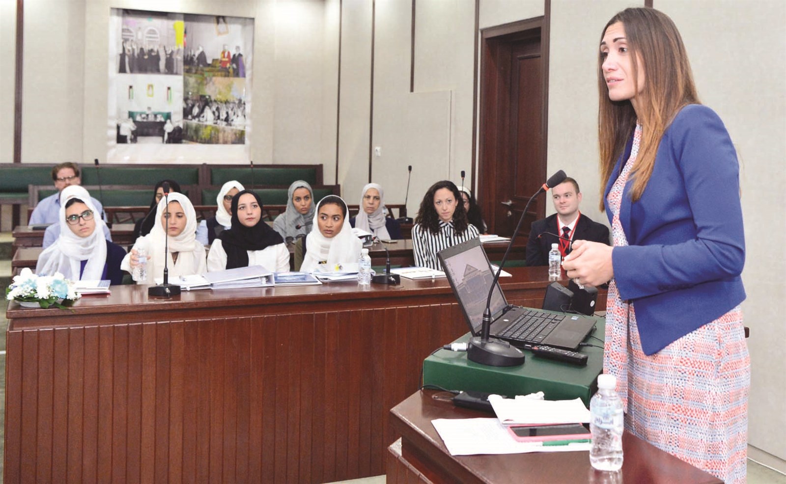 مدربة تحاكي واقع المحاكمات الأوروبية