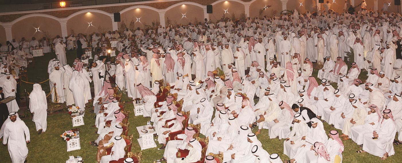 حضور حاشد حضر حفل الاستقبال