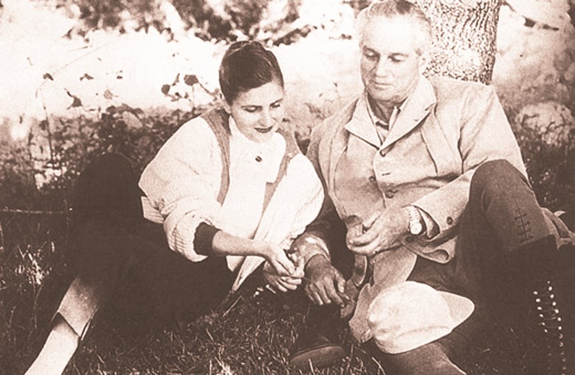 الرئيس شمعون والسيدة زلفا