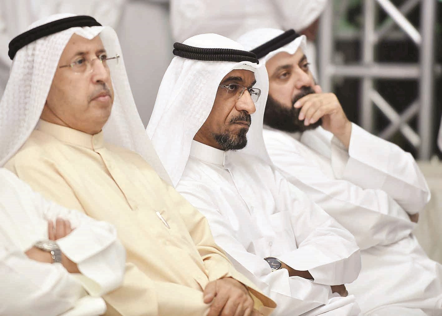 وليد الطبطبائي وسامي النصف بين الحضور