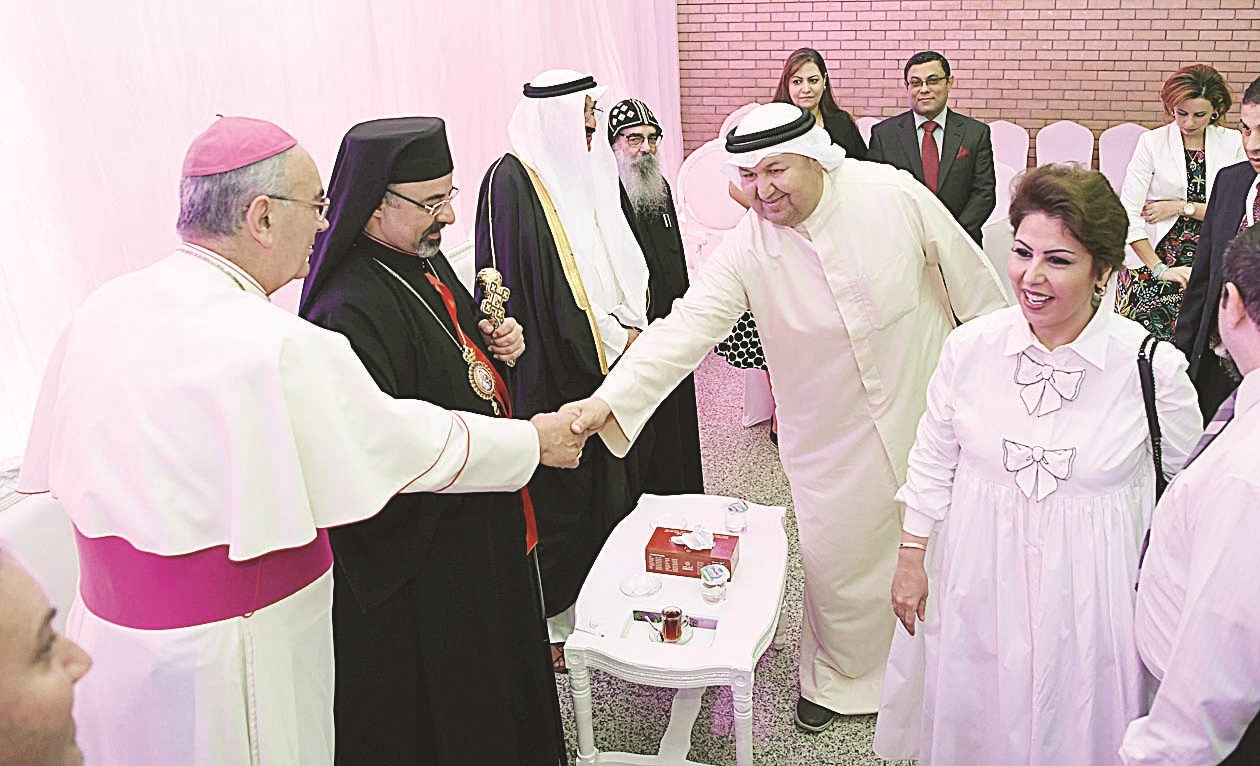 استقبال المدعوين (تصوير زكريا عطية)