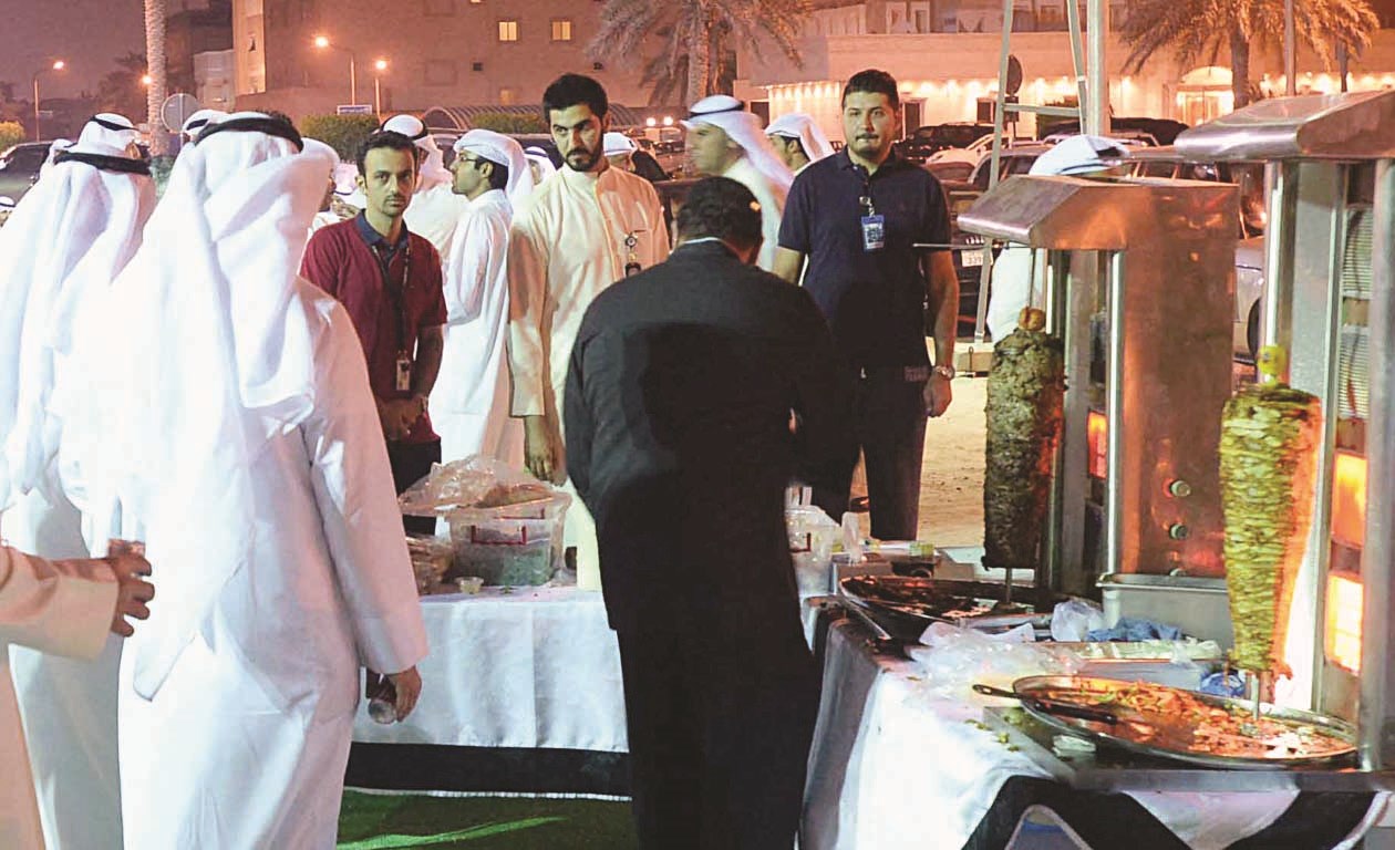 الشاورما كانت حاضرة في افتتاح المقر