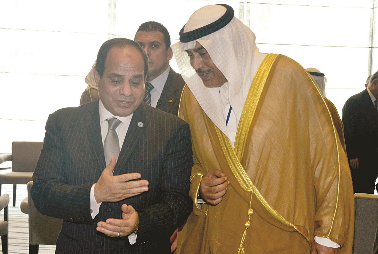 حديث بين السيسي وصباح الخالد