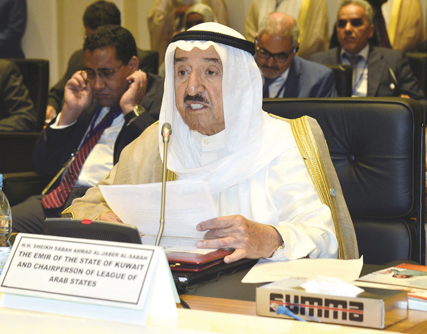 صاحب السمو مخاطباً القمة الرابعة