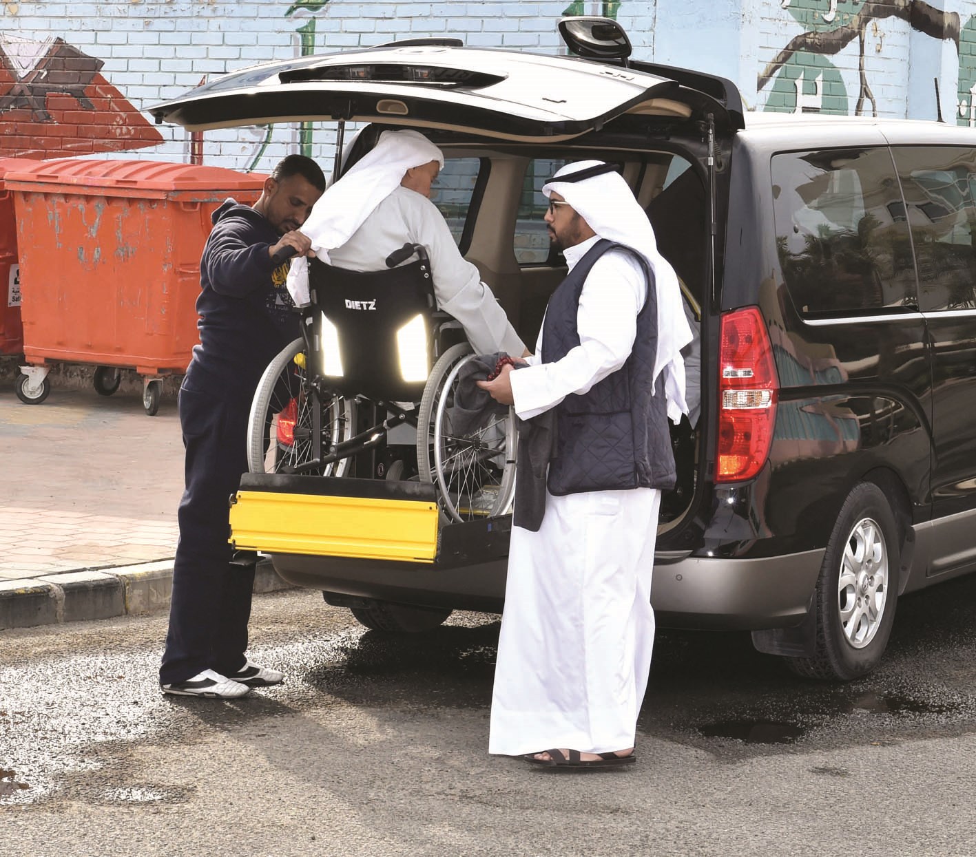 مشاركة رغم المعاناة