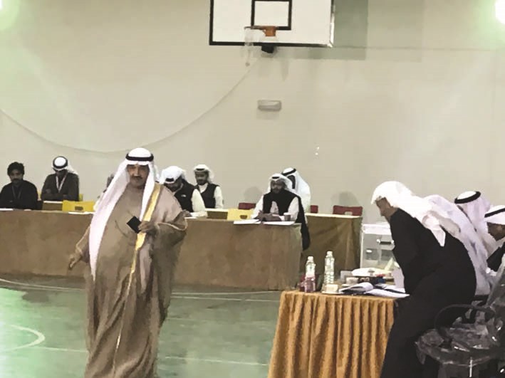 ناصر المحمد عقب ادلائه بصوته