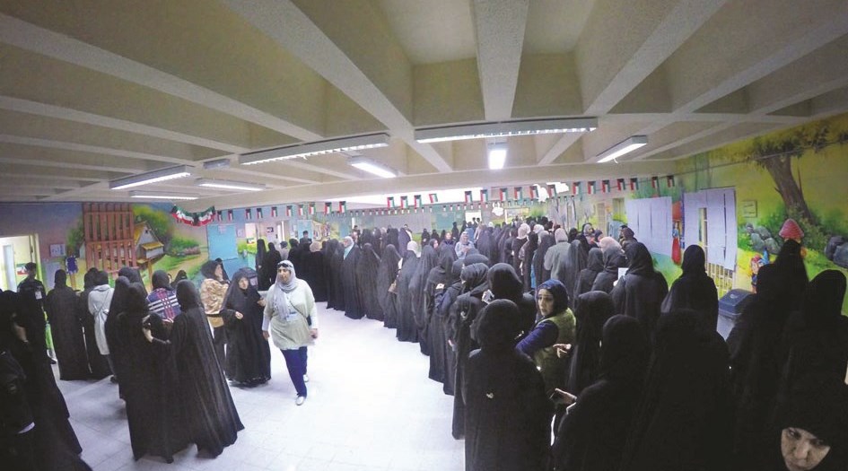 صفوف الناخبات في الفترة المسائية