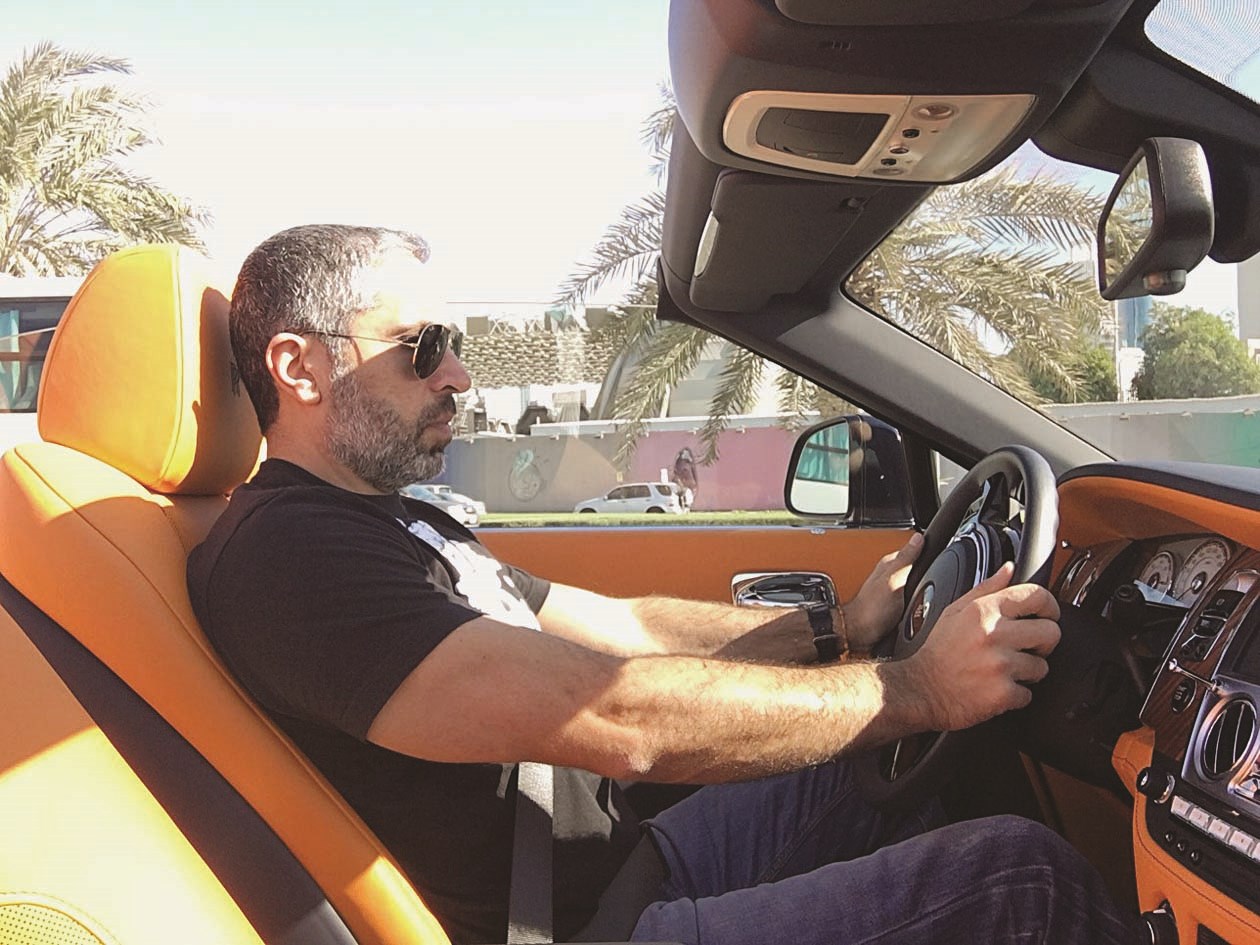 الزميل سهيل الحويك خلال التجربة