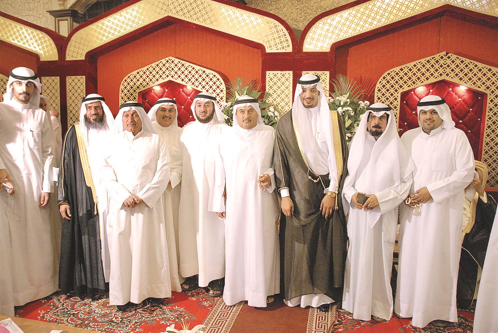 ثامر البراك وجمال وبدر وجابر الحواس وخالد التمتام مهنئين