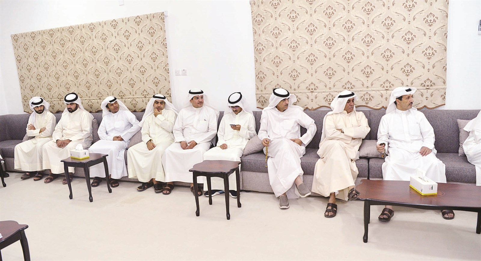 جانب من حفل الاستقبال (تصوير نايف العقلة)