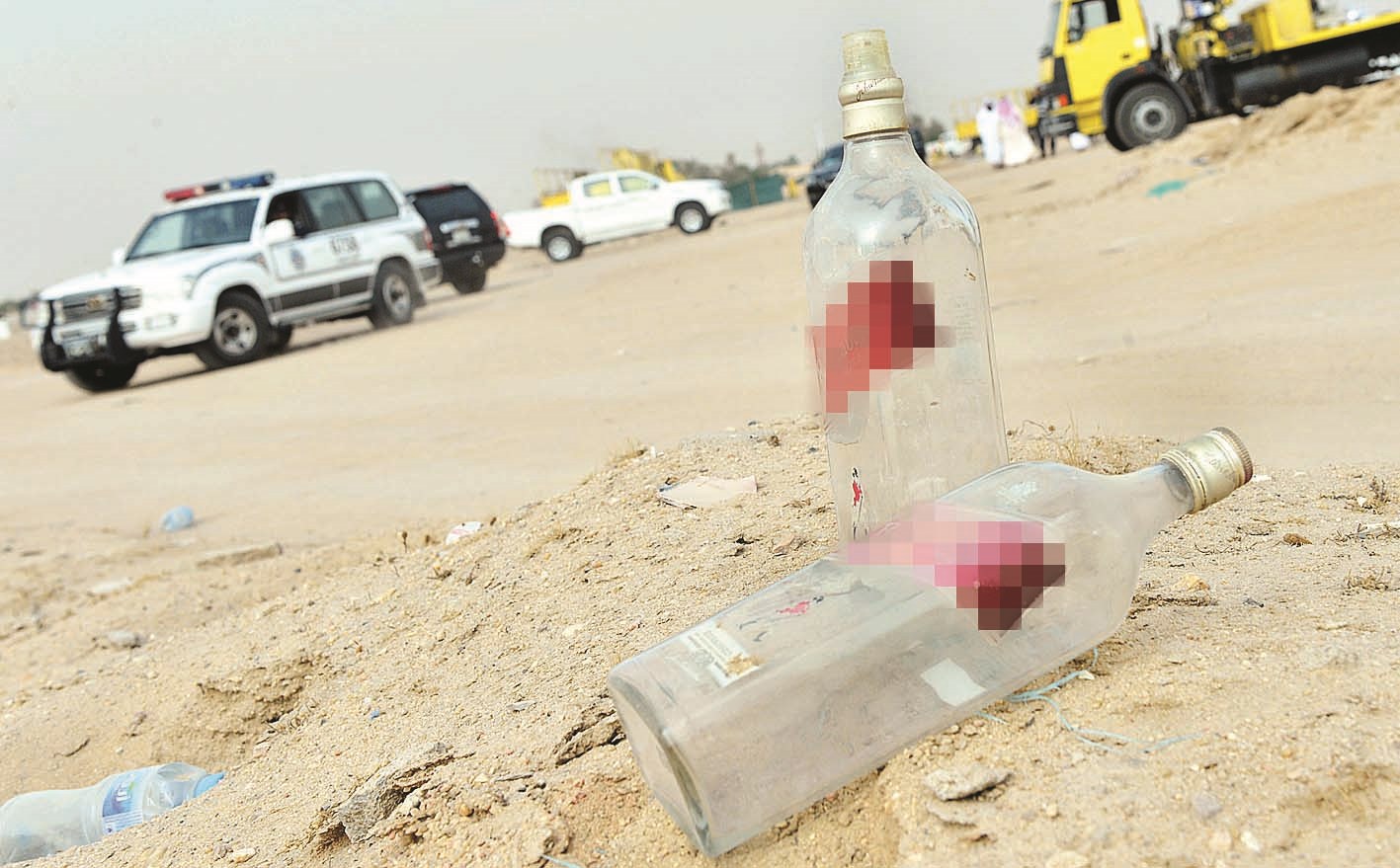 ممنوعات في أحد مواقع التخييم المخالفة