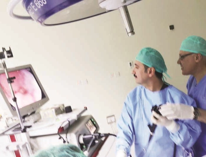 متابعة المنظار عبر الشاشة