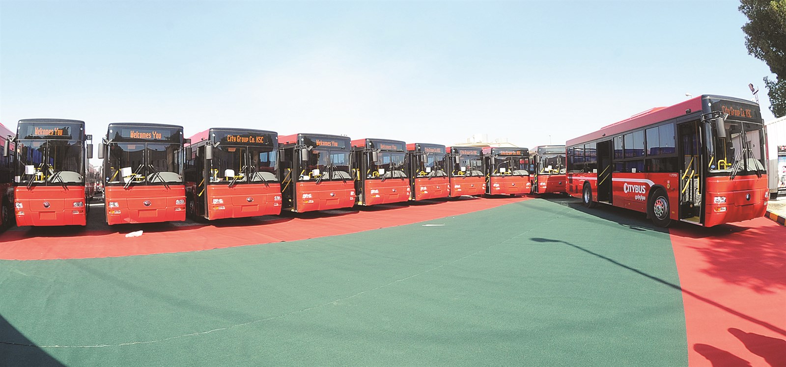 أسطول الباصات الجديد