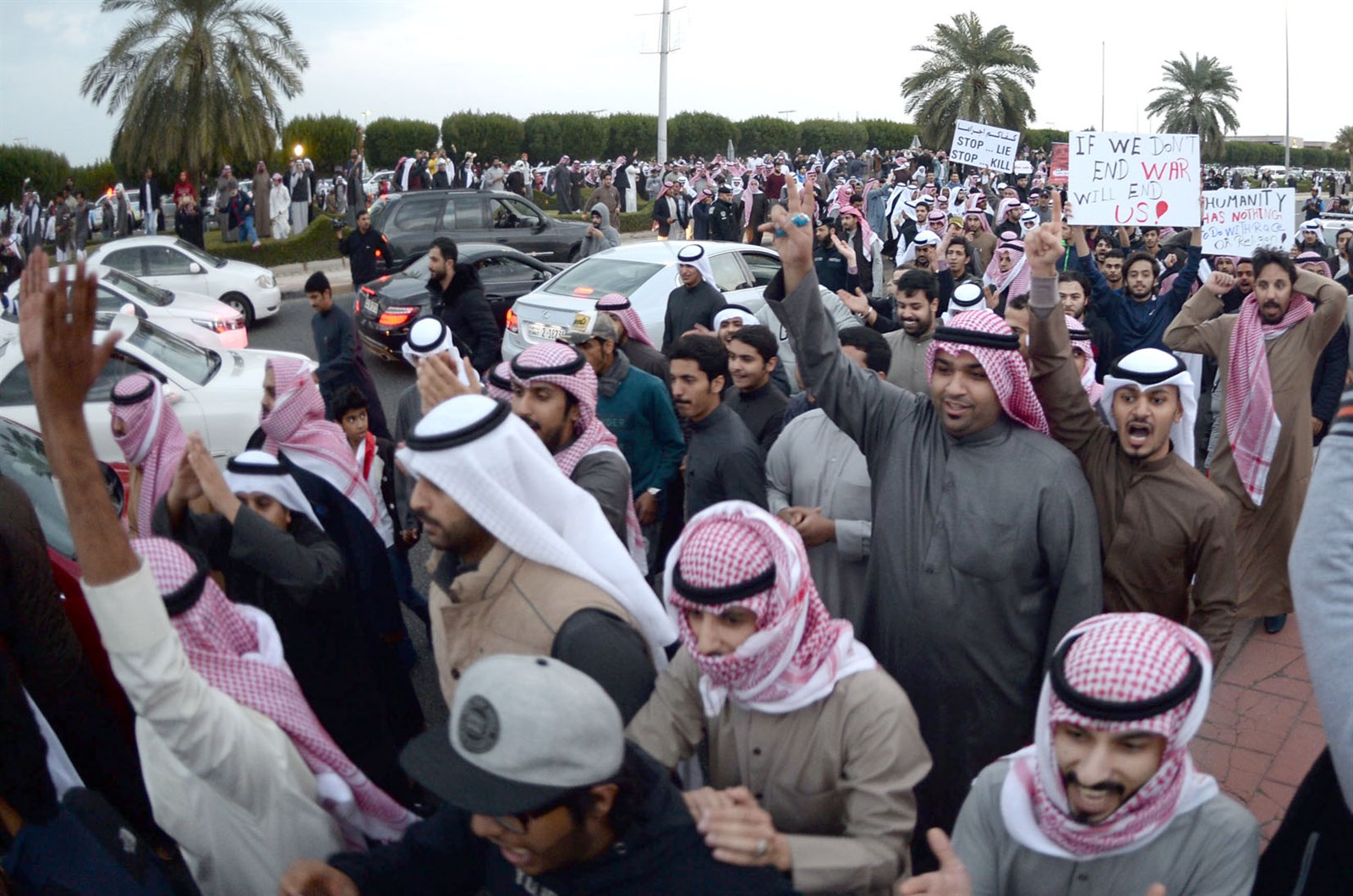 u062du0634u0648u062f u0643u0628u064au0631u0629 u0634u0627u0631u0643u062a u0641u064a u0627u0644u0627u0639u062au0635u0627u0645 u0627u0644u062cu0645u0627u0647u064au0631u064a u062au0636u0627u0645u0646u0627 u0645u0639 u062du0644u0628  b   (u062au0635u0648u064au0631 u0623u0633u0639u062f u0639u0628u062fu0627u0644u0644u0647 u0648u0646u0648u0631 u0647u0646u062fu0627u0648u064a)