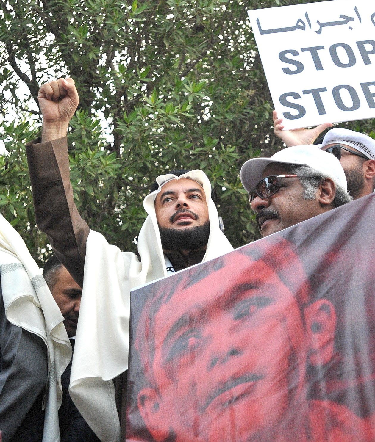 الحربش مشاركا في التجمع